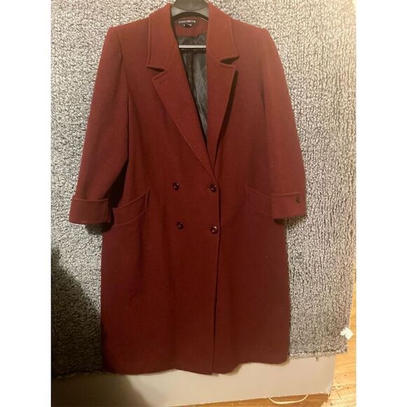 Donnybrook Women's Red Wool Overcoat Size 20 - Picture 11 of 12